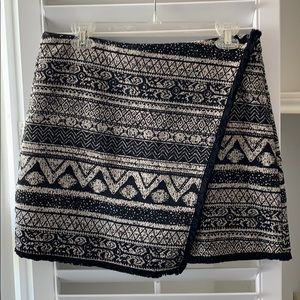 Faux wrap skirt